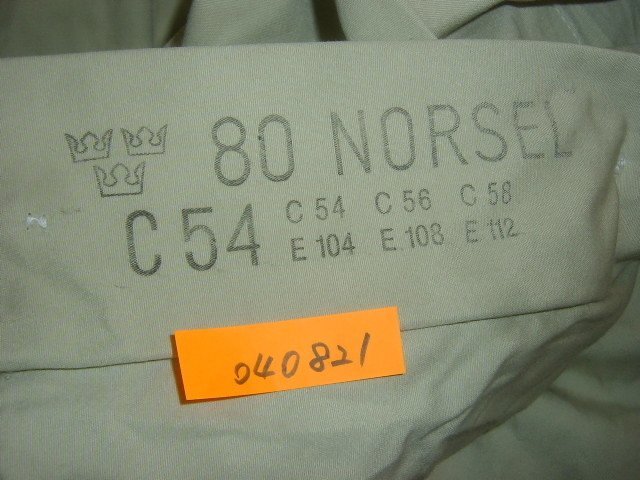 スウェーデン軍放出品 M62 スノーパーカーC54未使用 　040821 - 5