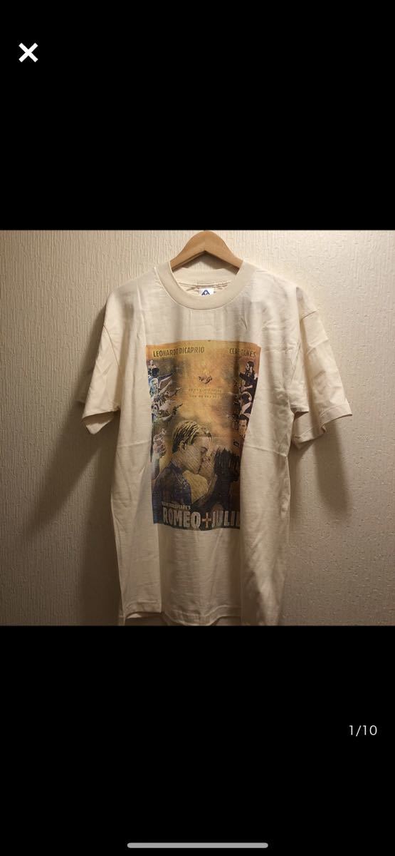 未使用】激レアレオナルドディカプリオ出演ロミオ&ジュリエットTシャツ