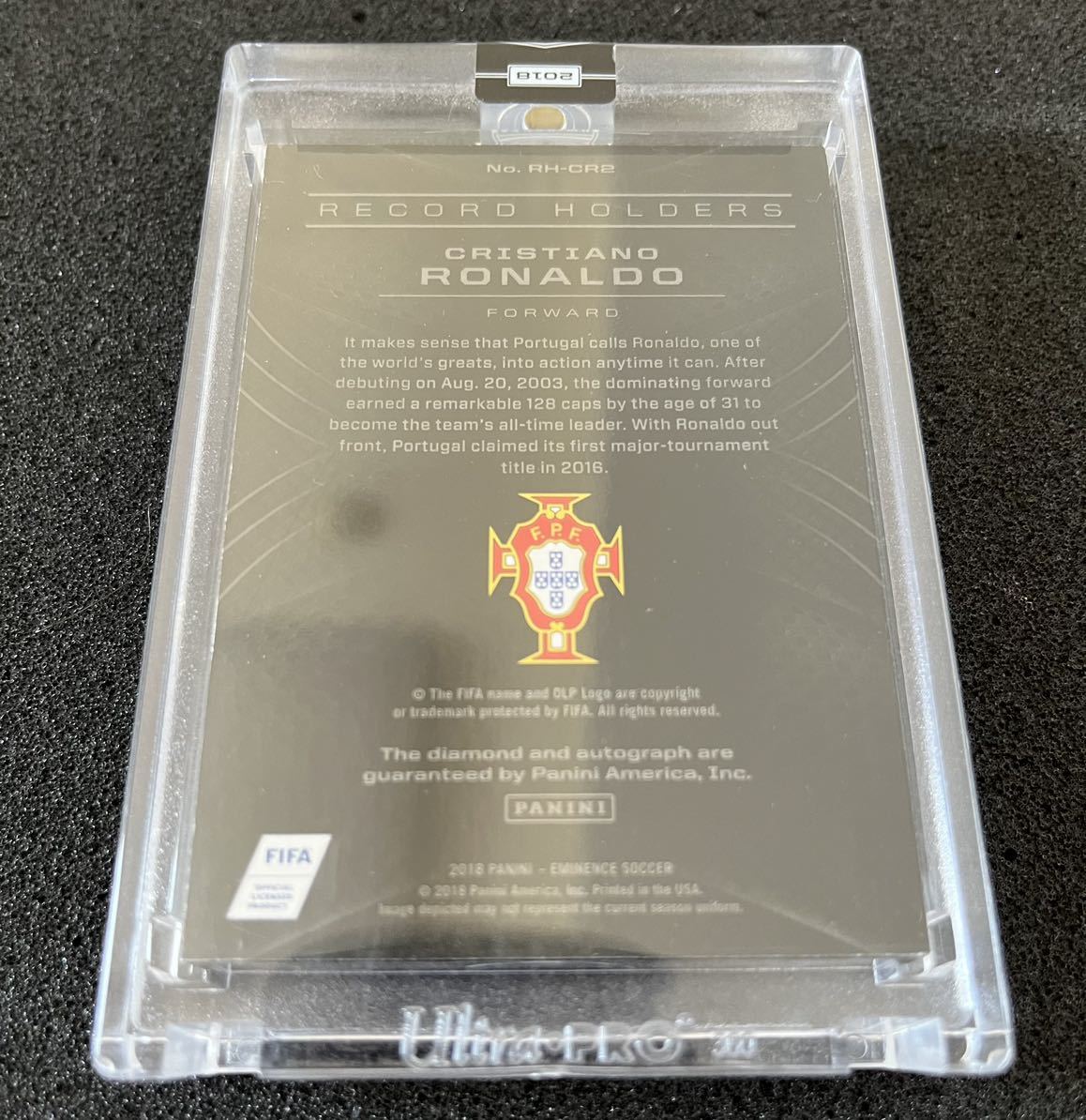 2018 Panini eminence Cristiano RONALDO auto /5 Gold auto 2018 Panini eminence Cristiano RONALDO auto /5 Gold auto