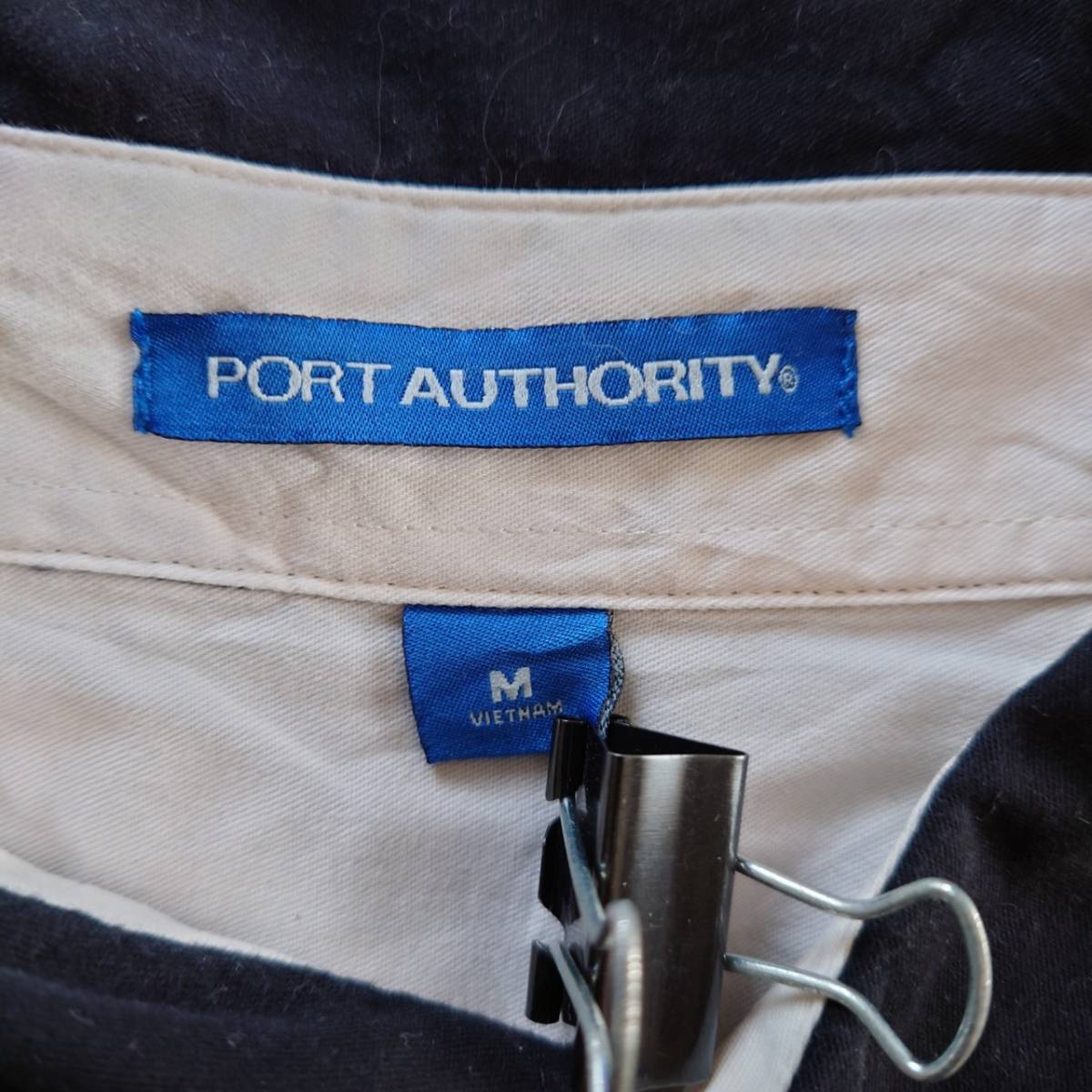 PORT AUTHORITY　ポートオーソリティー【US仕入れ メンズ長袖BDワークシャツ 】(M)綿混colorネイビー　　678-6D2701_画像3