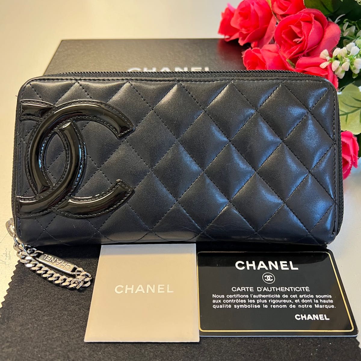 在庫処分大特価!!】 未使用に近い‼️ シャネル CHANEL 長財布 カメリア