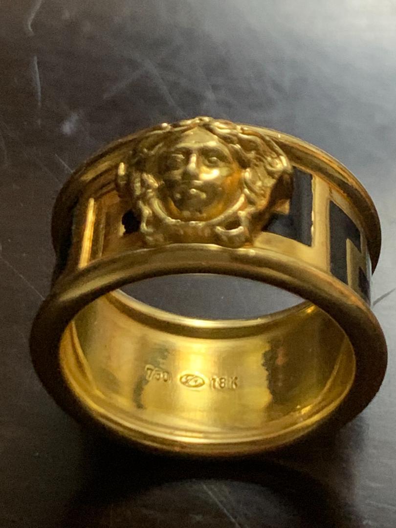 ＶＥＲＳＡＣＥ ヴェルサーチ ベルサーチ 稀少品指輪 リング K18K www