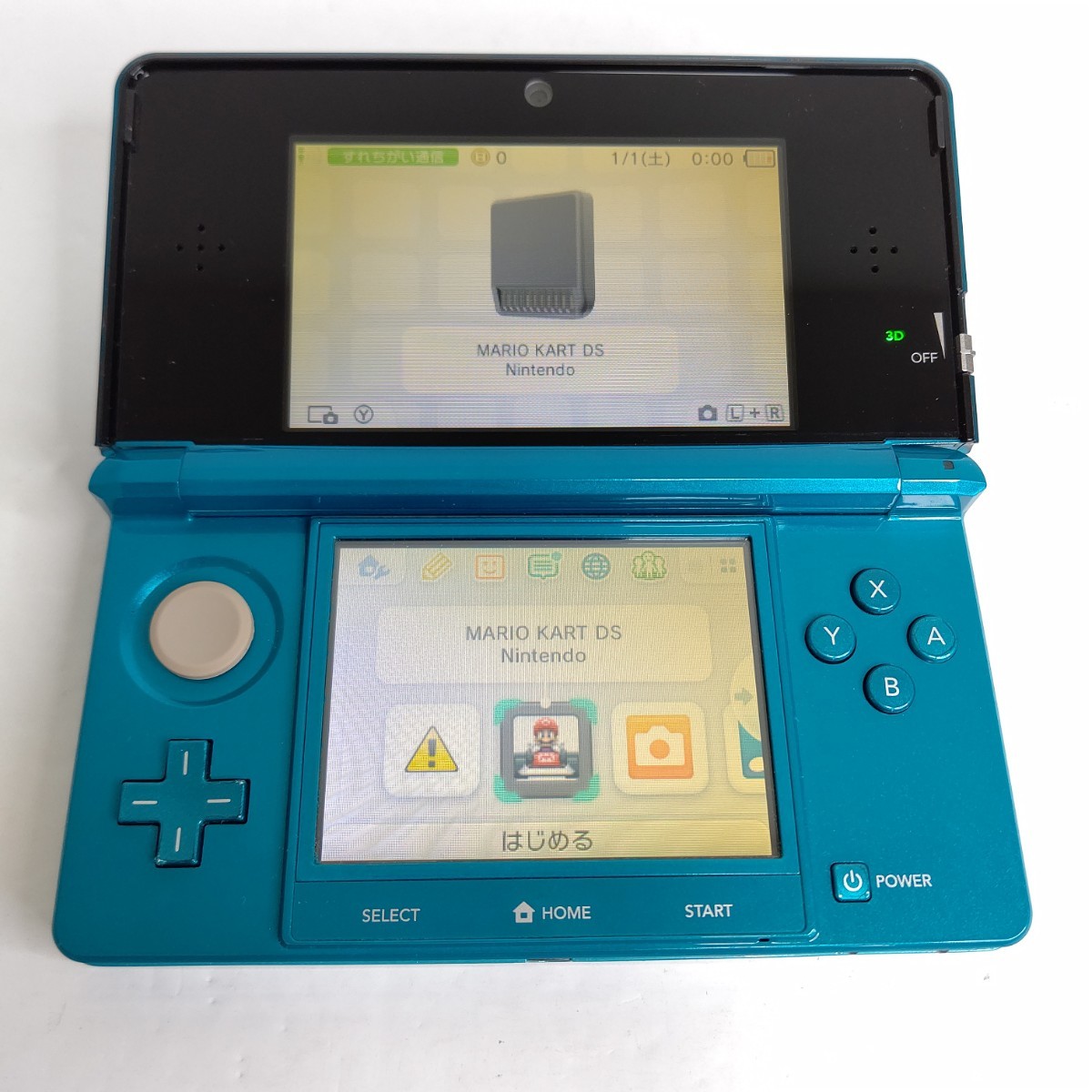 Nintendo ニンテンドー3DS アクアブルー 画面極美品 セット｜Yahoo