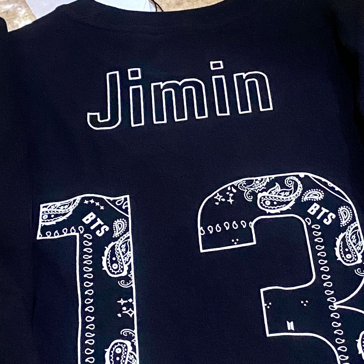 ジミン　TEAM TEE 公式　Tシャツ BTS Lサイズ　L 未使用　未着　official JIMIN 新品 13