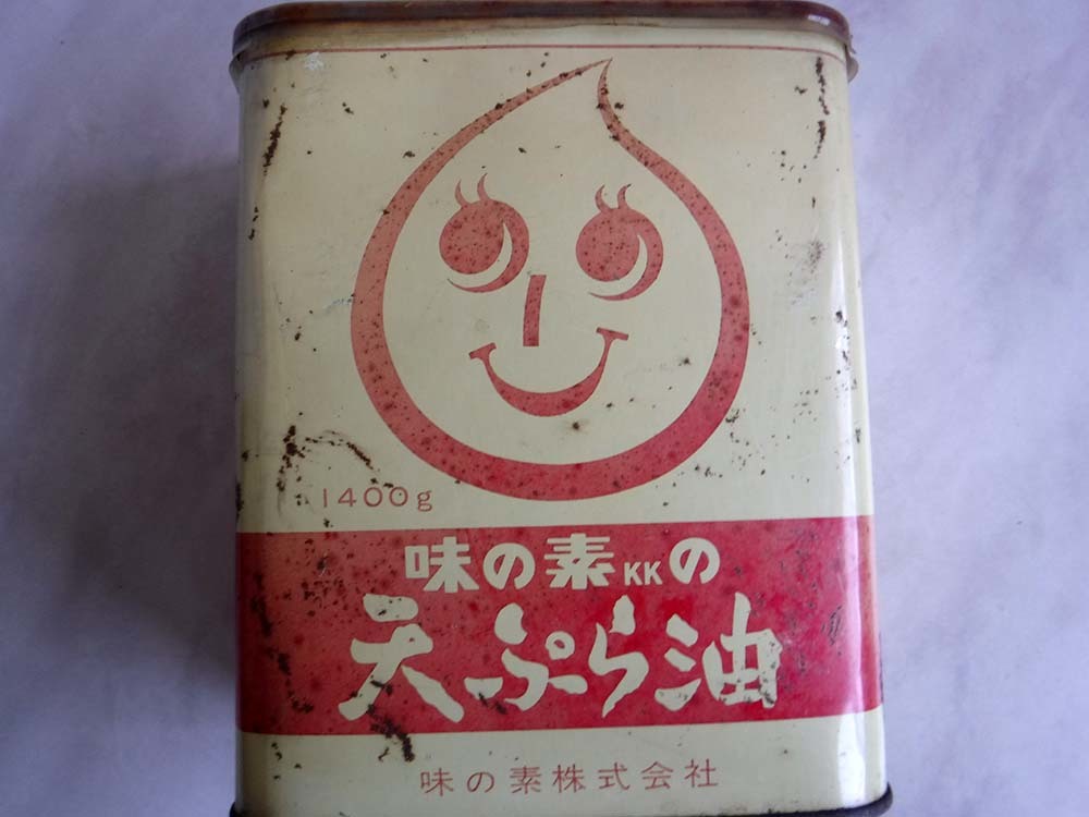 ヤフオク 味の素の天ぷら油缶オイルくん看板キャラクター