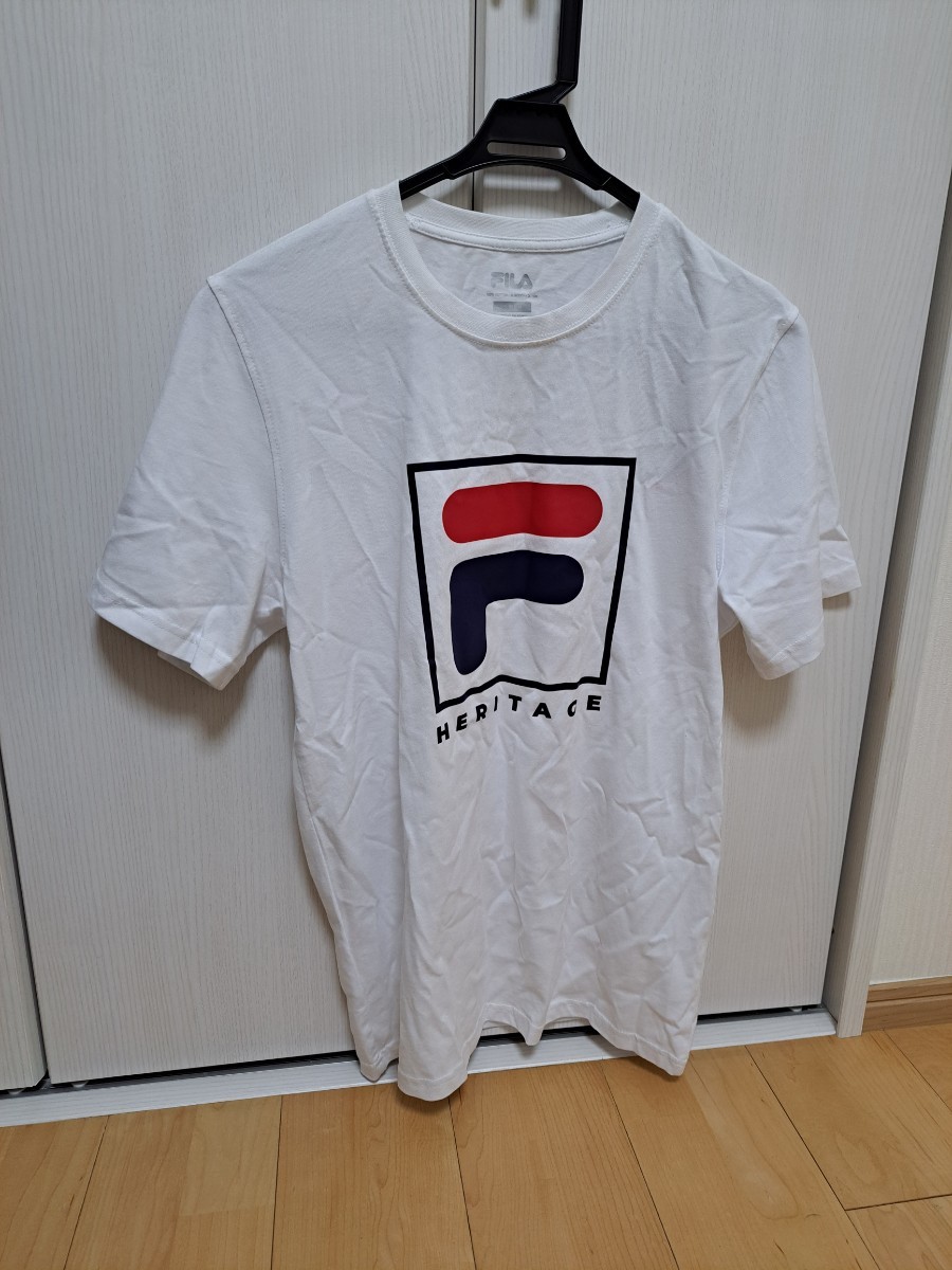 新品タグ付き】フィラ/FILA ヘリテージビッグロゴ半袖Tシャツ Sサイズ