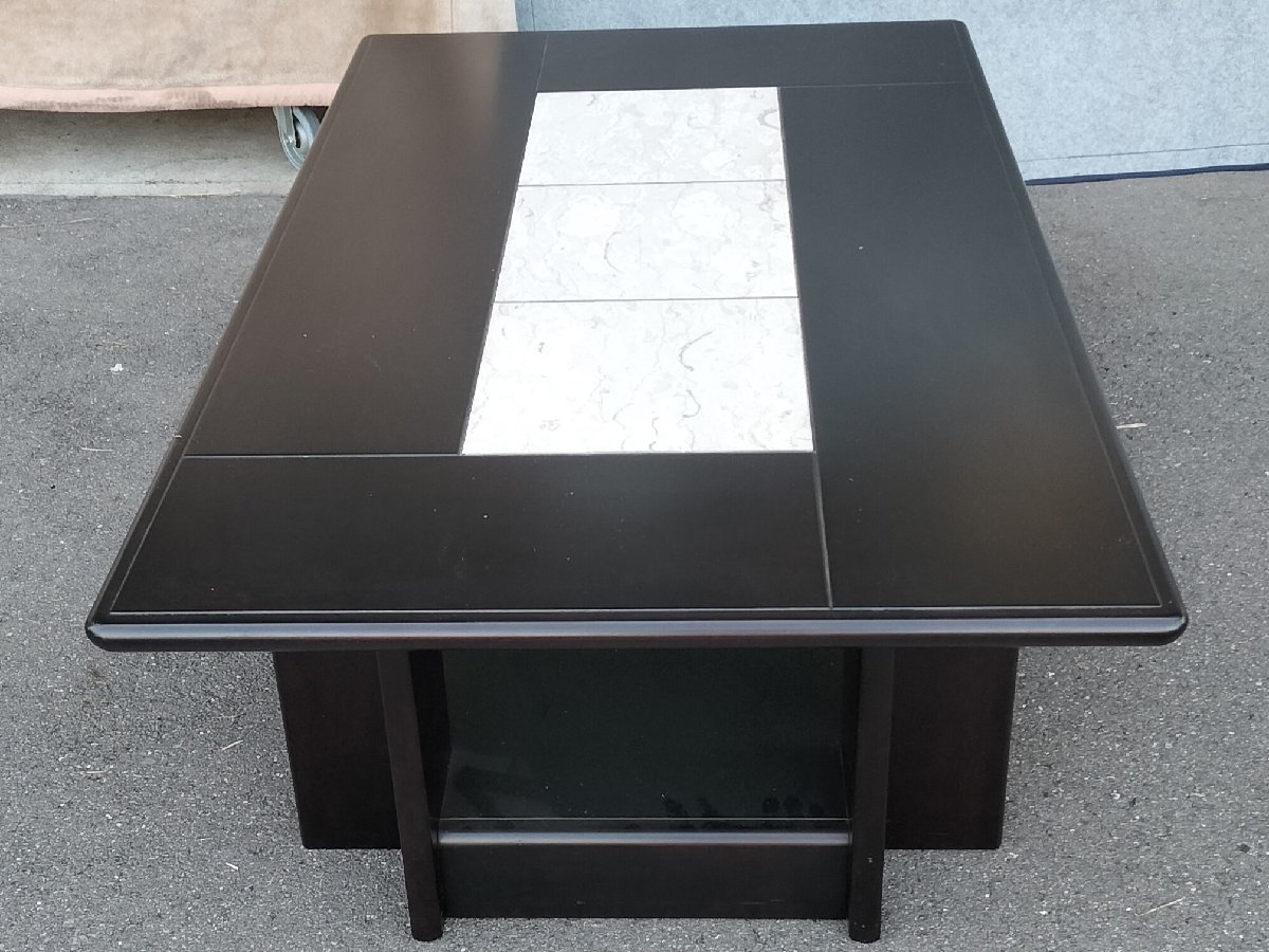 MORISHIGE モリシゲ ローテーブル 高級家具 センターテーブル 黒色 和