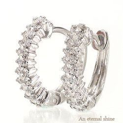 最安挑戦! ピアス 中折式 ピアス ダイヤ 18金 アクセサリー 18k