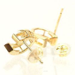 馬蹄 ダイヤ ピアス ダイヤモンド 0.1ct ホースシュー スタッドピアス