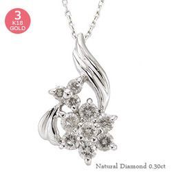 ダイヤモンド ネックレス ダイヤ 0.3ct 10石 テンダイヤモンド