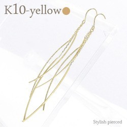 期間限定】 フックピアス k10YG アクセサリー ジュエリー レディース