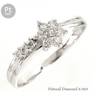 新作入荷!!】 プラチナ900 0.2ct ダイヤモンド 指輪 pt900