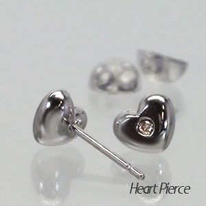 人気新品入荷 ハート 0.02ct ピアス ダイヤモンド ピアス アクセサリー