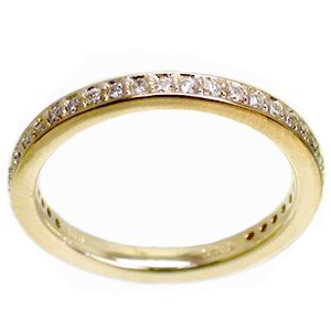 指輪 フルエタニティリング ダイヤモンド 0.33ct リング サイズ11号 ｋ18 イエローゴールド 18金 レディース アクセサリー_画像2