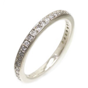 指輪 フルエタニティリング ダイヤモンド 0.37ct リング サイズ16号 k18ホワイトゴールド 18金 レディース アクセサリー