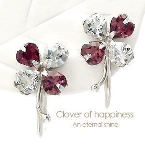 Clover Aquamaline Pink TOL Marine Eiering K14 Белые золотые ювелирные аксессуары