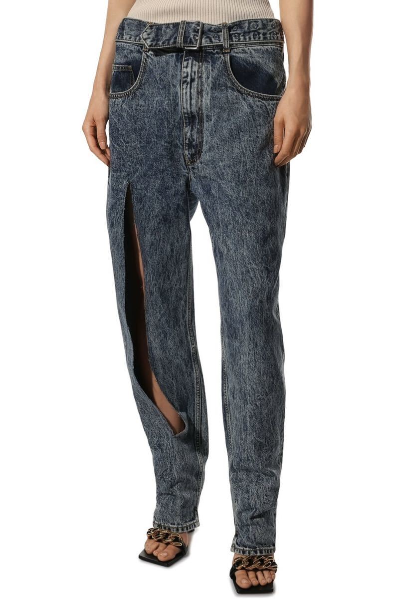 新品 Maison Margiela メゾンマルジェラ ベルト付き デニム センター