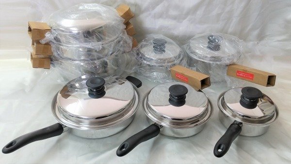 元箱付き 美品 一部未使用 アムウェイ クィーンクックウェア 21Pセット