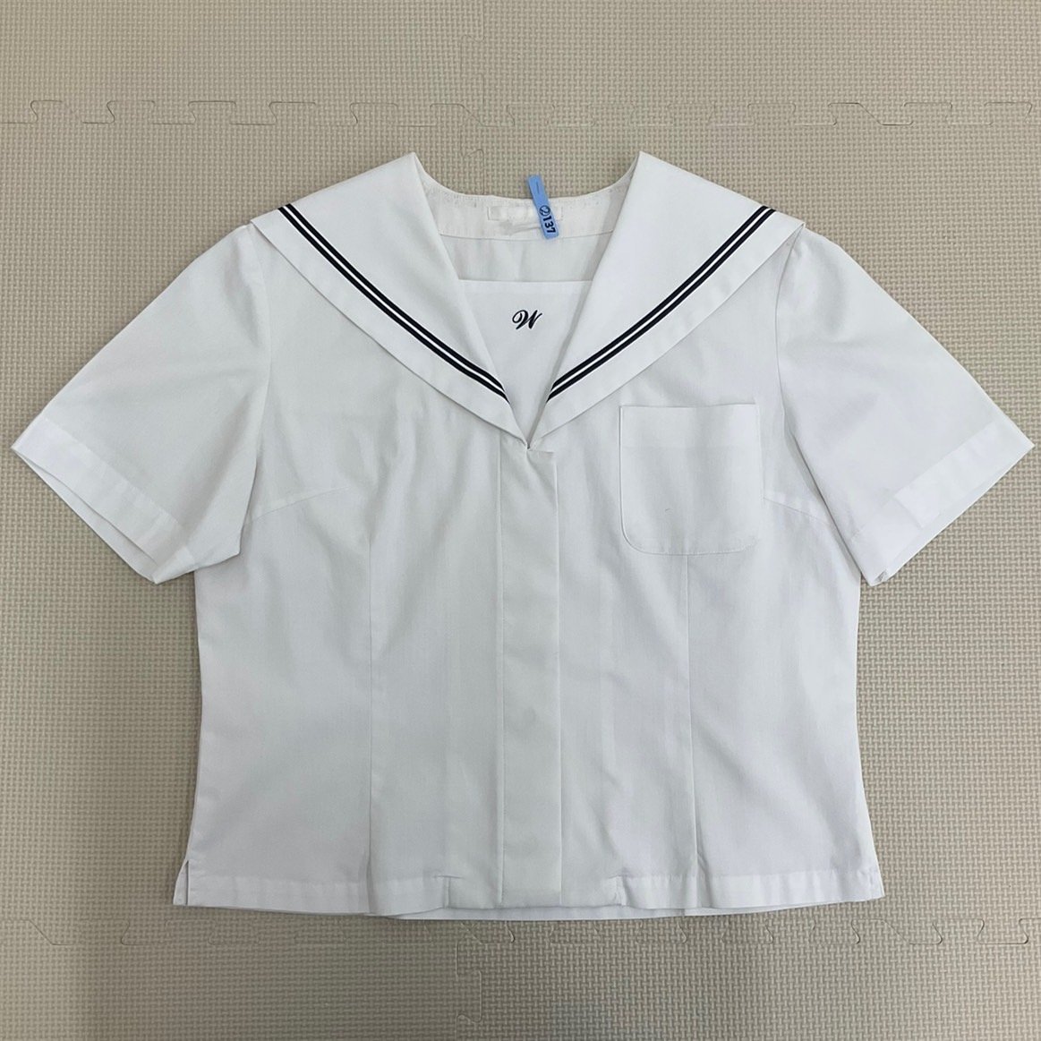 ファッションの 和気閑谷高校 岡山県 (中古) U137 セーラーブラウス 2 スカート 学生服