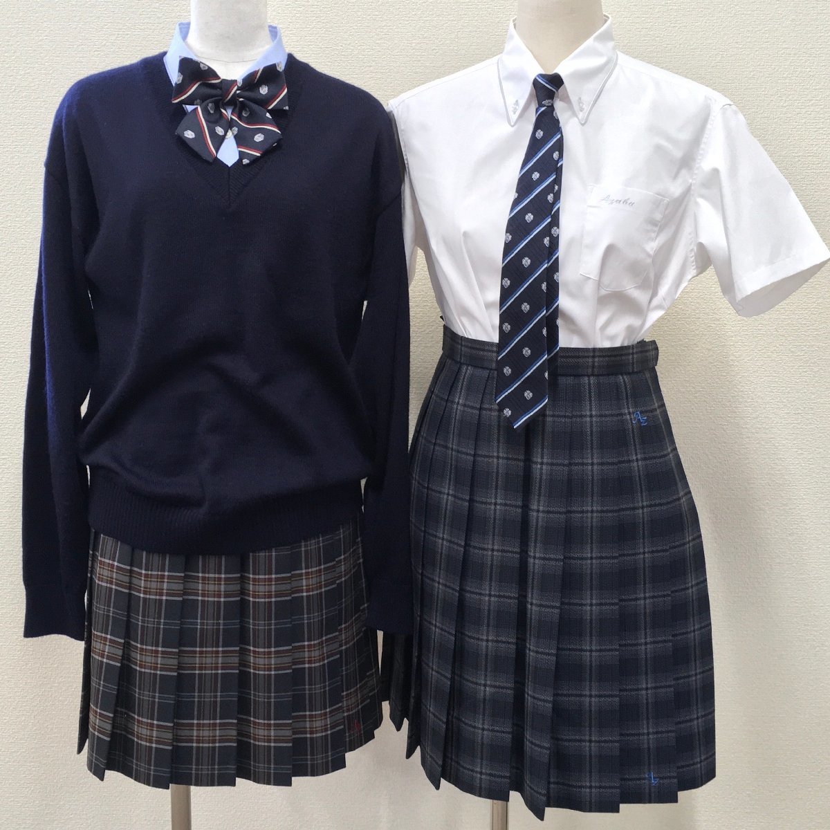 AS464(箱)()神奈川県 麻布大学附属高校 12点セット/校章付/13T/EL/LL