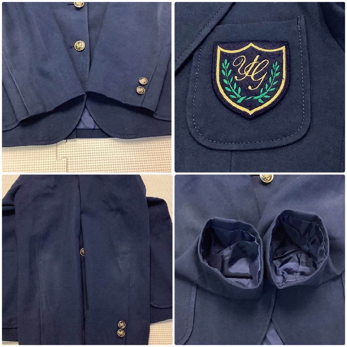 Y)I485 (中古) 山形県 山形学院高校 旧制服 4点セット /希少 Y)I485 (中古) 山形県 山形学院高校 旧制服 4点セット /希少