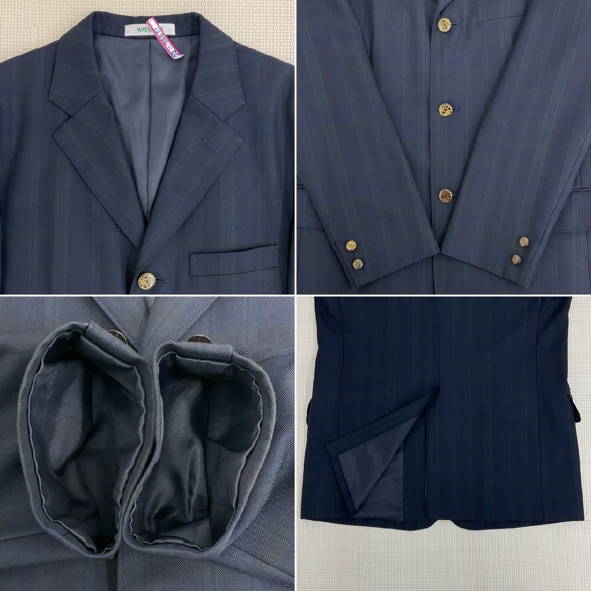 2024特集 US737-1 (中古) 静岡県 浜松湖東高校 男子学生服 4点セット 学生服