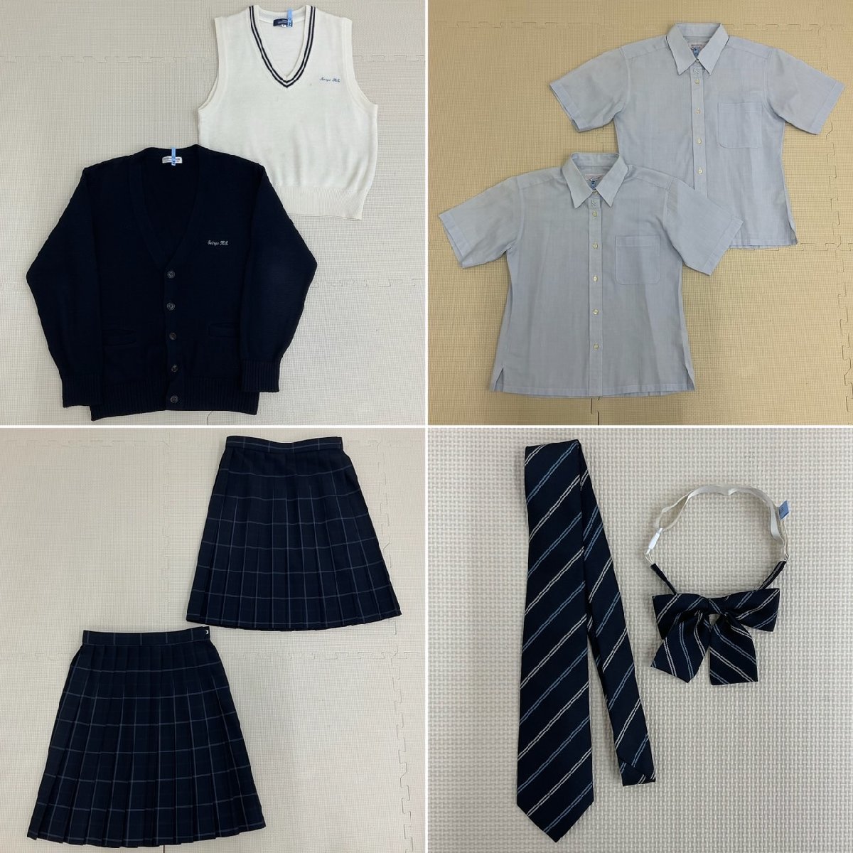 US742 (中古) 愛知県 西陵高校 9点セット /小さめ/旧制服/S/M US742 (中古) 愛知県 西陵高校 9点セット /小さめ/旧制服/S/M
