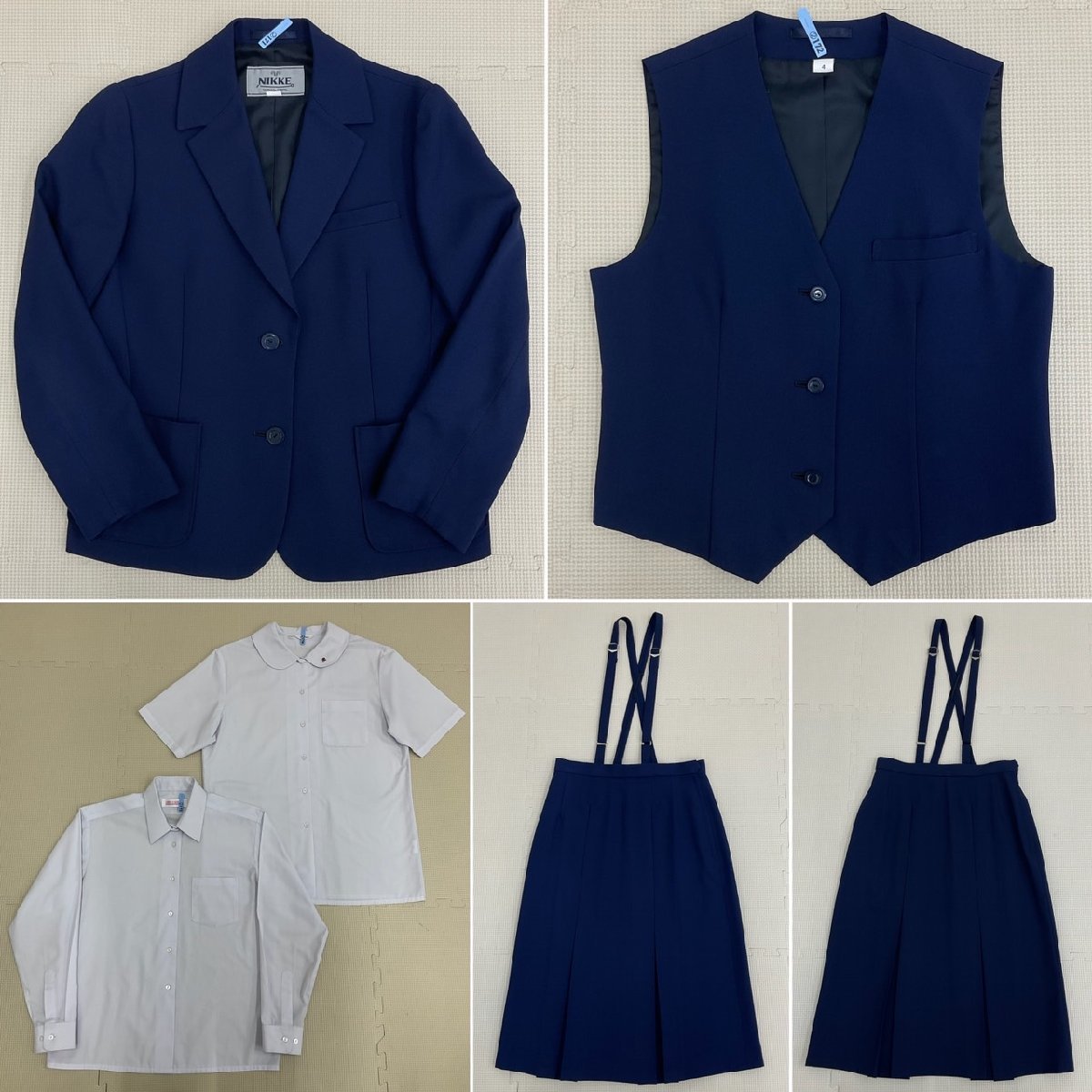 WEB限定カラー US766 兵庫県 10点セット/165/L/LL/W68 義務教育学校港島学園 学生服