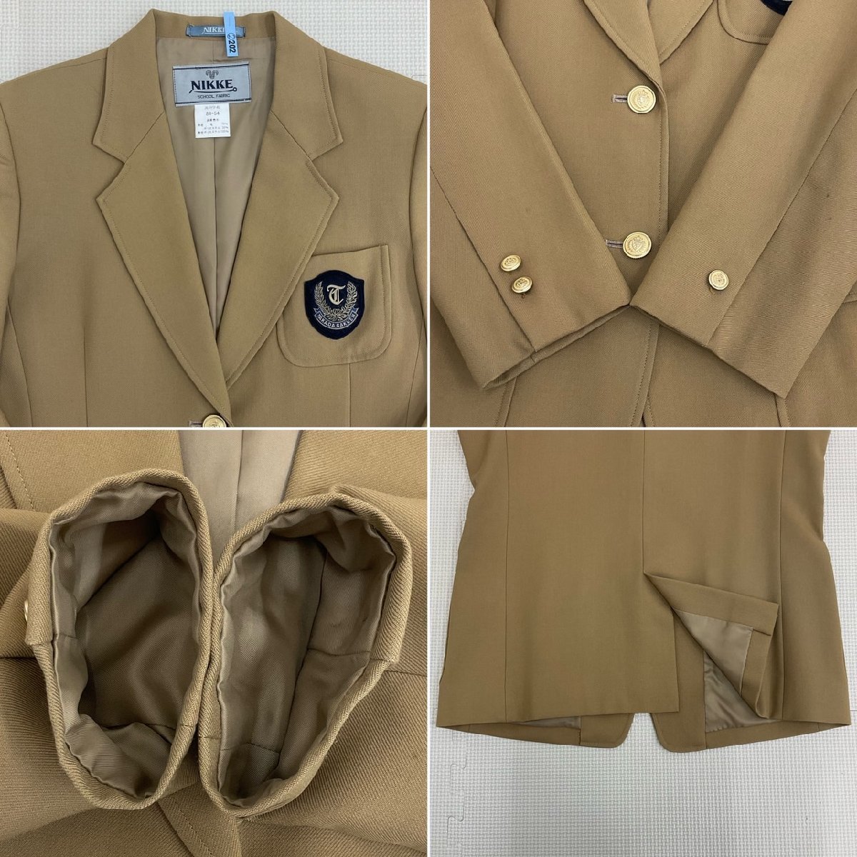 US732-1 (中古)三重県 高田高校 8点セット /指定品/S/M/W63/W66 US732-1 (中古)三重県 高田高校 8点セット /指定品/S/M/W63/W66
