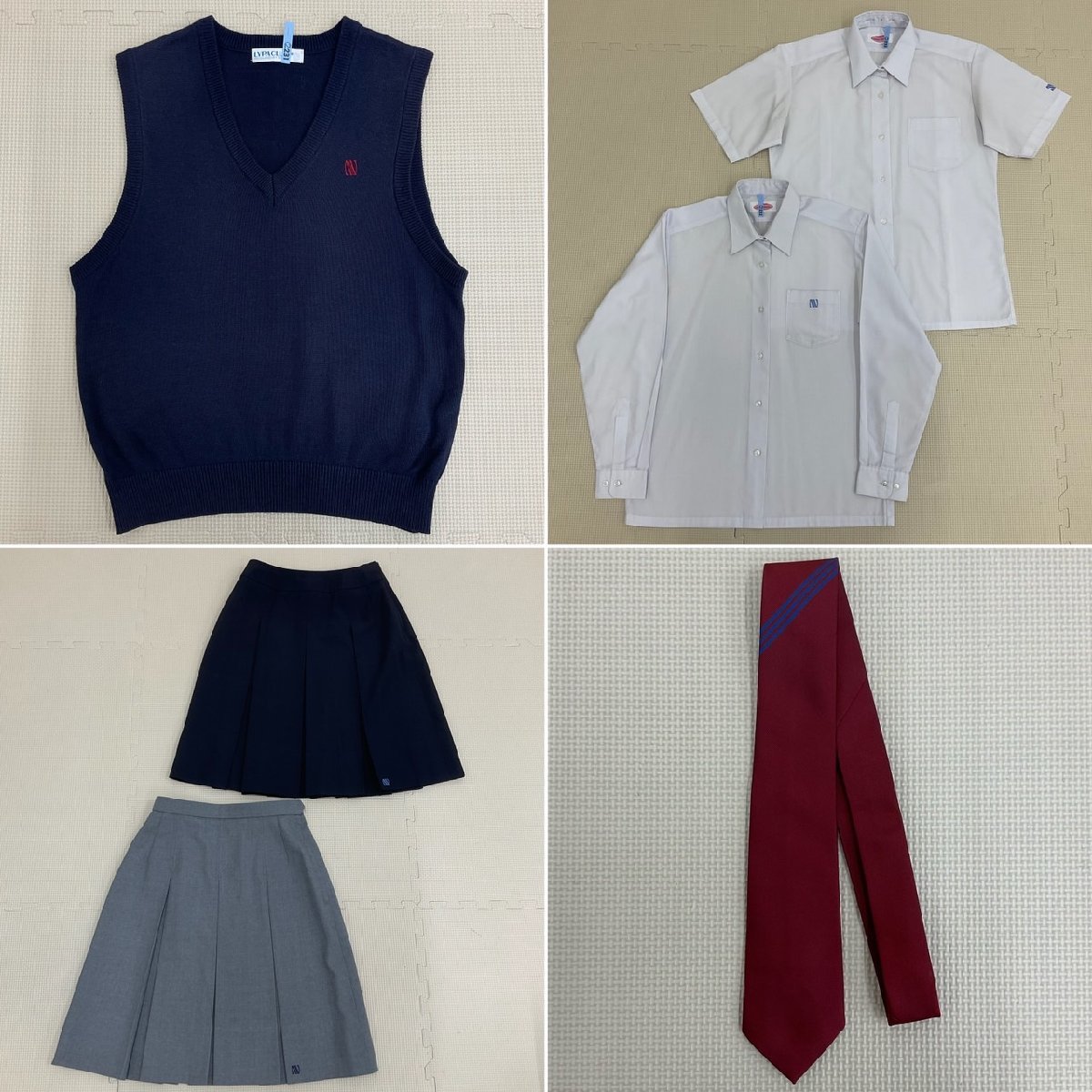 T)U230 () 茨城県 那珂高校 7点セット /指定品/校章付き/M/W63/ T)U230 () 茨城県 那珂高校 7点セット /指定品/校章付き/M/W63/