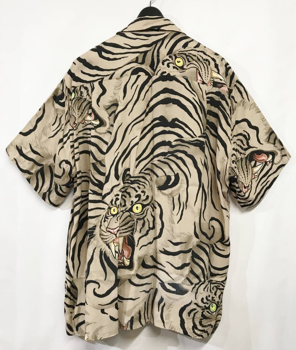 22SS WACKO MARIA TIM LEHI S/S HAWAIIAN SHIRT ベージュ M ワコマリア