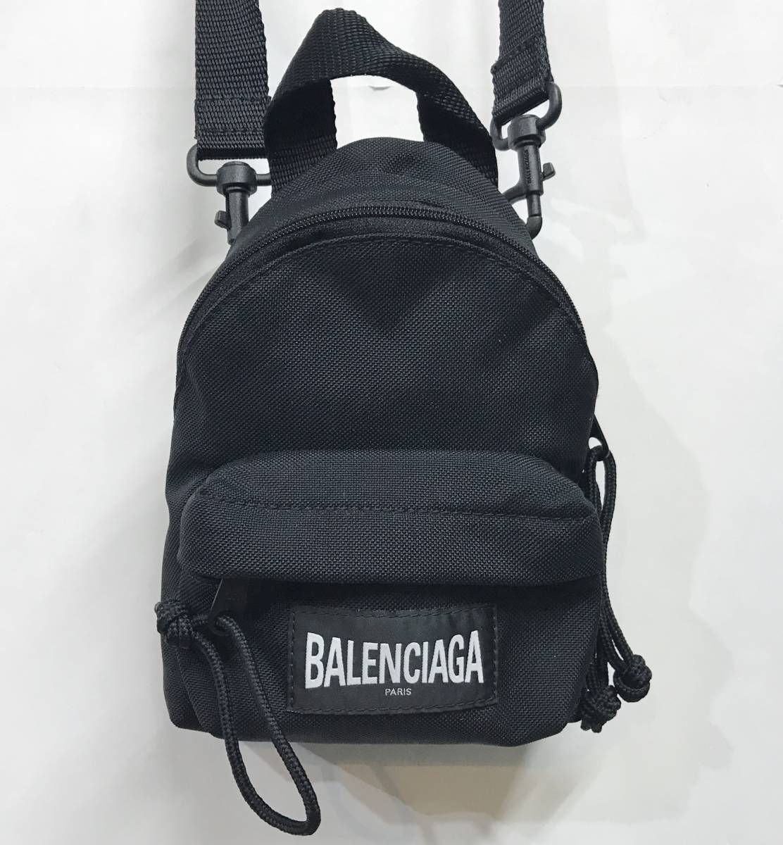  превосходный товар BALENCIAGA Balenciaga большой размер Mini рюкзак черный сумка на плечо сумка рюкзак Day Pack сумка чёрный 