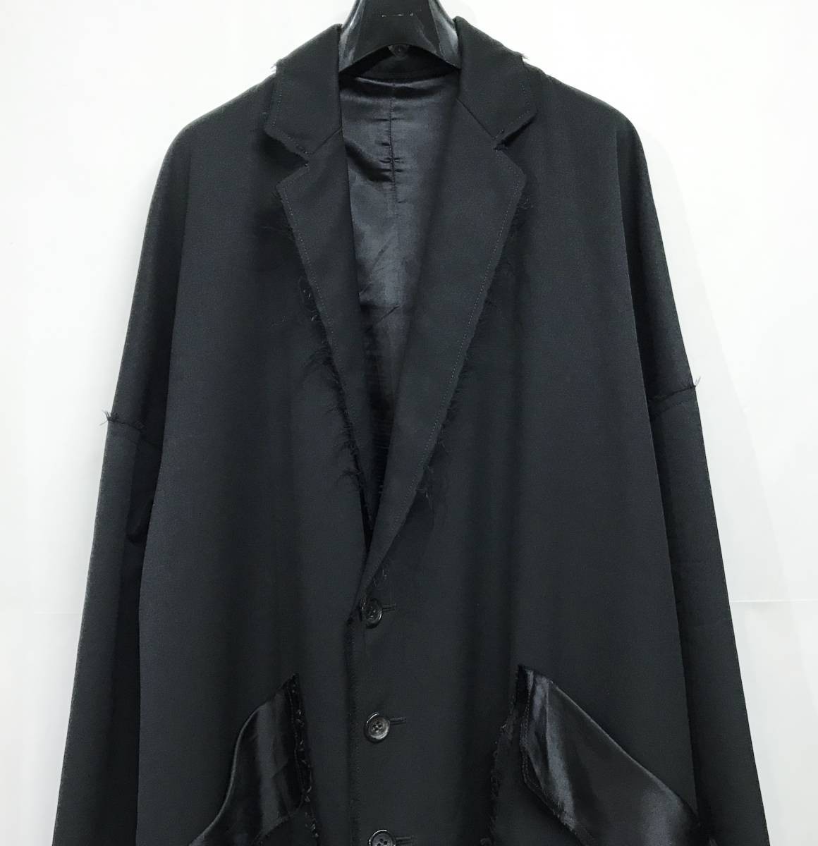 sulvam サルバム SLASH LONG COAT スラッシュ ロングコート S 黒