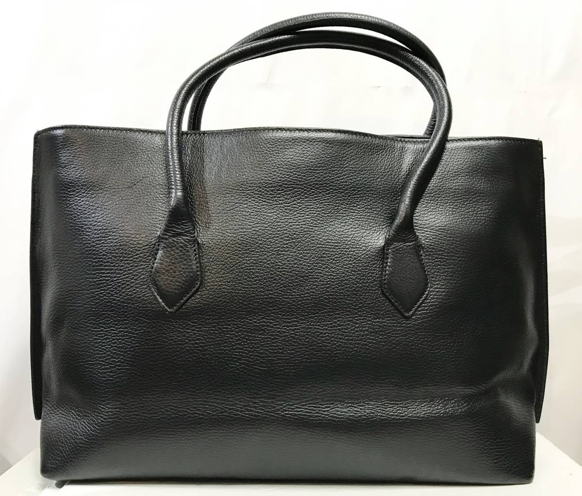 イタリア製 MASSIMO マッシモ シボレザートートバッグ 黒 ハンド 鞄 ビジネス