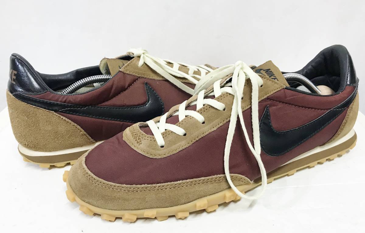 デッドストック ジュンヤワタナベ × NIKE WAFFLE RACER US12/30cm 茶 ナイキ ワッフルレーサー コムデギャルソン ビンテージアーカイブ_画像1