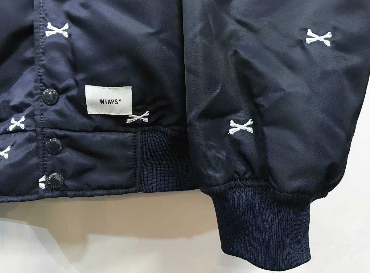 世界有名な WTAPS 22SS ダブルタップス スタジャン ネイビー 4 チーム