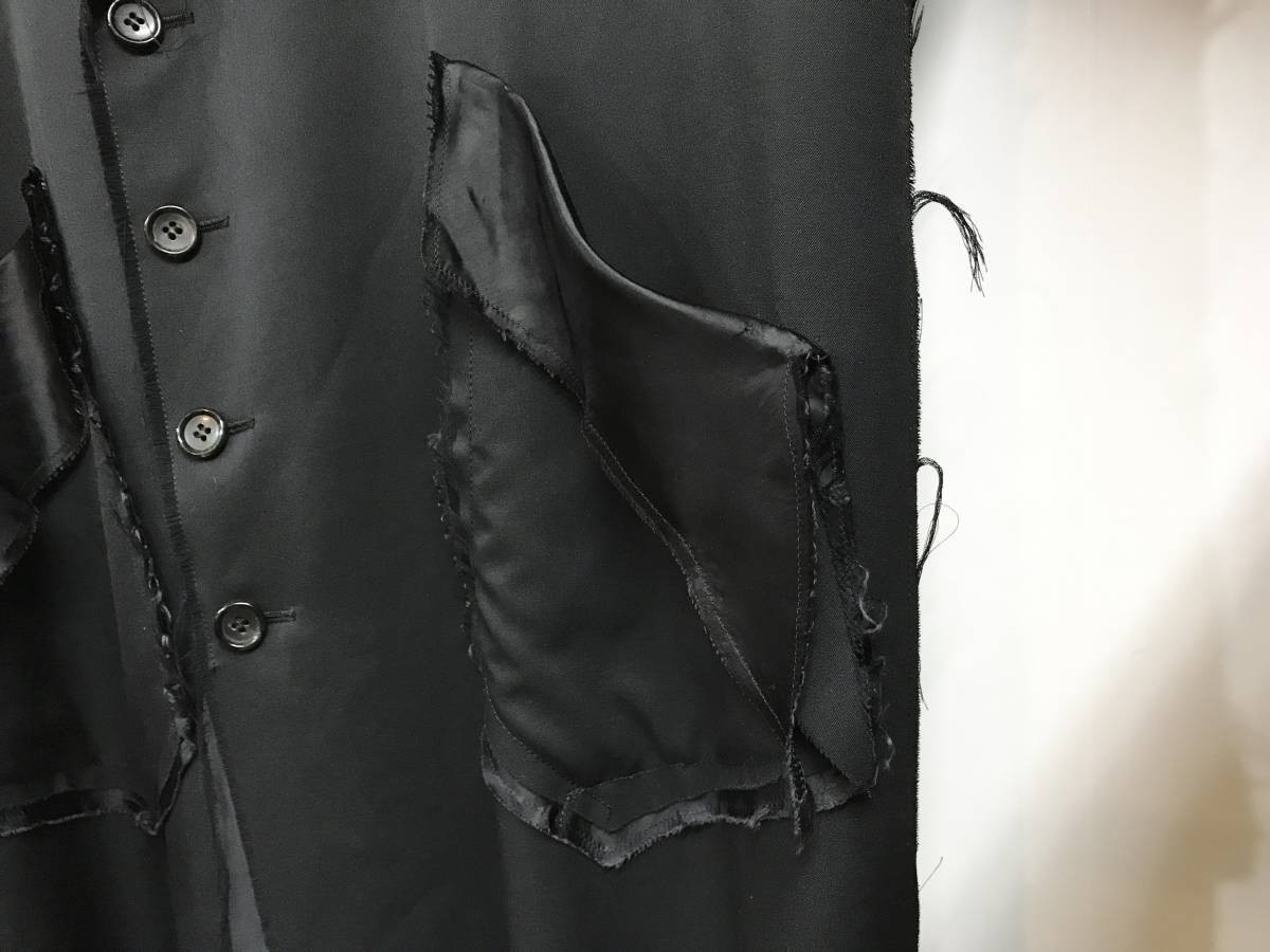 sulvam サルバム SLASH LONG COAT スラッシュ ロングコート S 黒