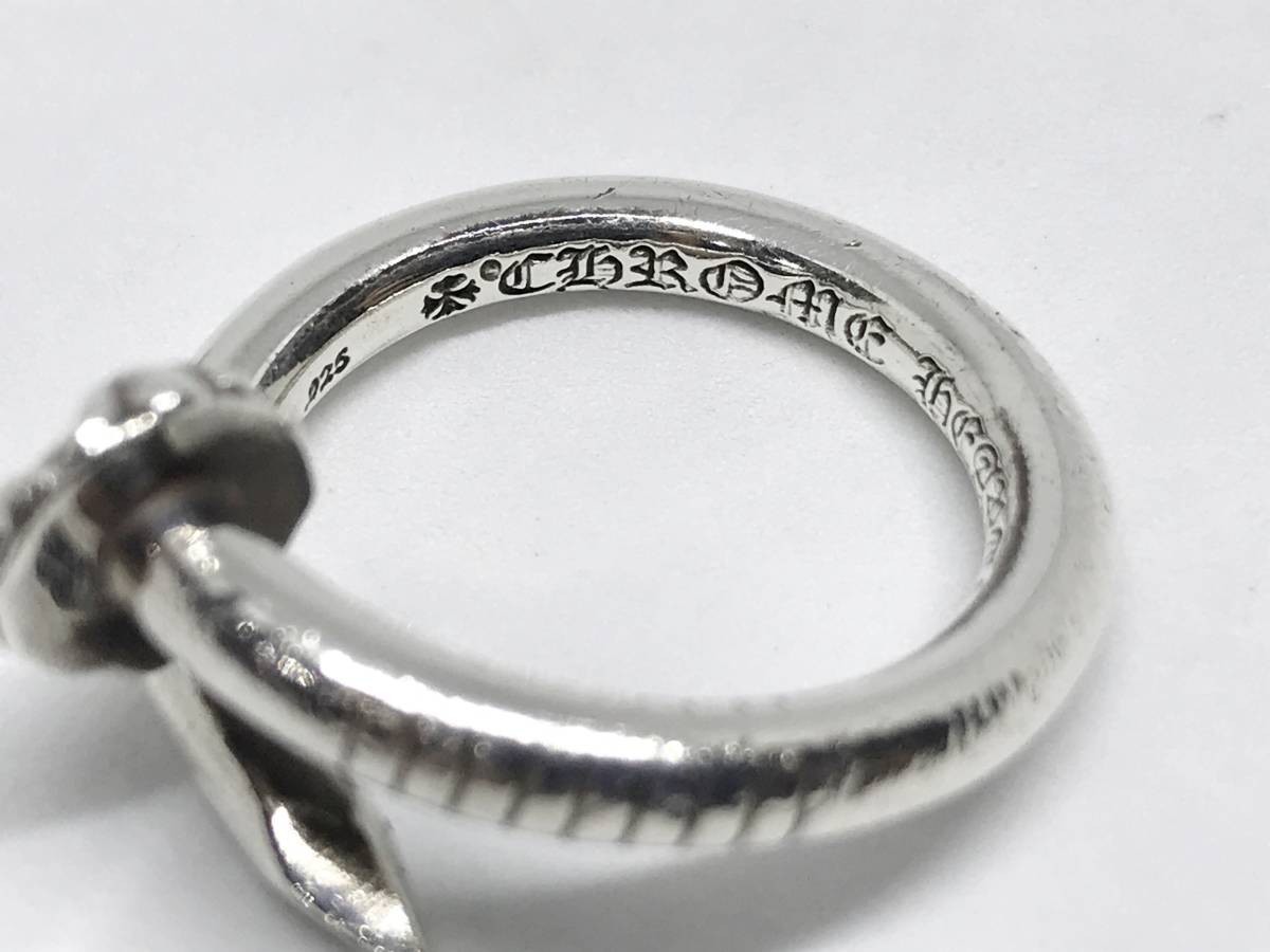 ギャランティ付 CHROME HEARTS クロムハーツ NAIL CROSSBALL RING