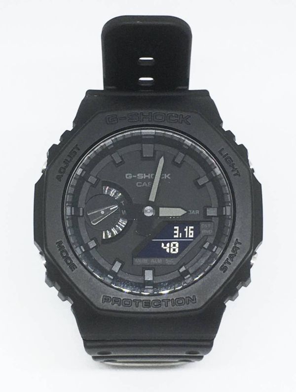 CASIO カシオ G-SHOCK GA-2100-1A1JF 腕時計 オールブラック デジタル/アナログコンビネーション 黒_画像3