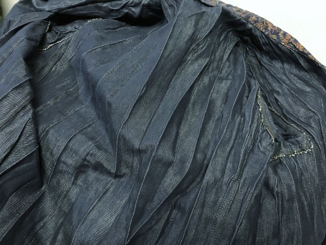 ISSEY MIYAKE MEN イッセイミヤケ プリーツ加工 デニム テーラード
