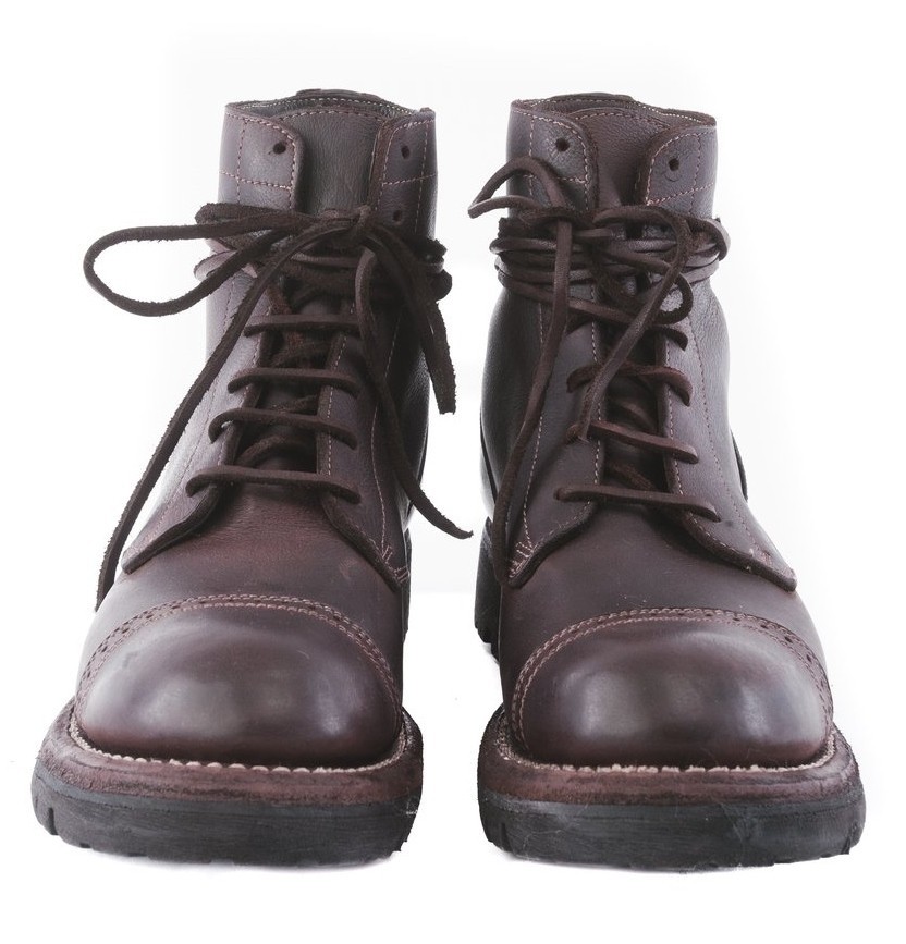 新品 GUIDI グイディ 5305V HORSE LEATHER LACE SHOES バーガンディ 44