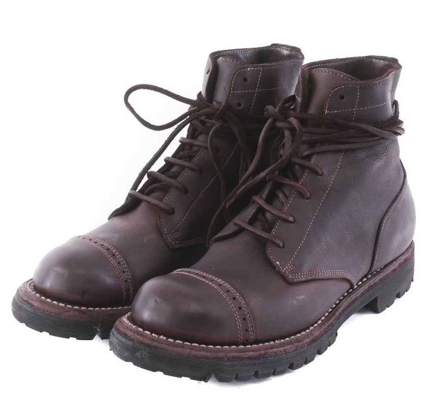 新品 GUIDI グイディ 5305V HORSE LEATHER LACE SHOES バーガンディ 44