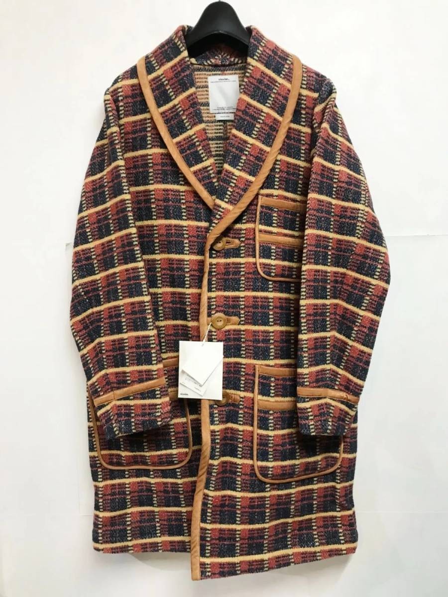 新品タグ付き visvim FOUR CORNERS COAT フォーコーナーズ チェック ロングコート 1_画像2