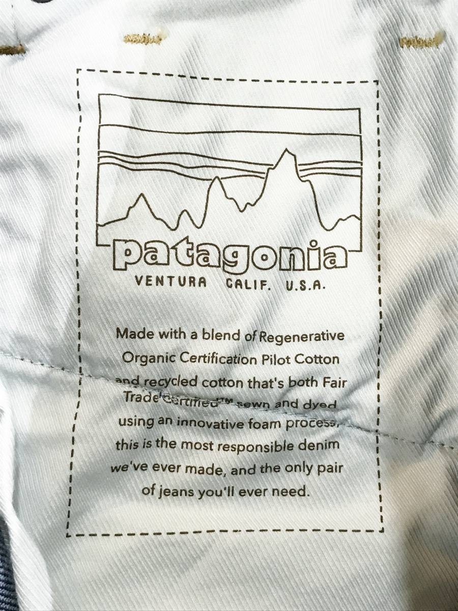 patagonia パタゴニア レギュラーフィットジーンズ インディゴ 29 × 30 デニムパンツ Gパン アウトドア キャンプ 登山_画像7