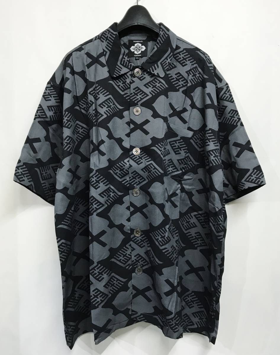 GAKKIN BUDSPOOL 花罰 麻 PATTERN SHIRT 舐達麻XL abitur.gnesin