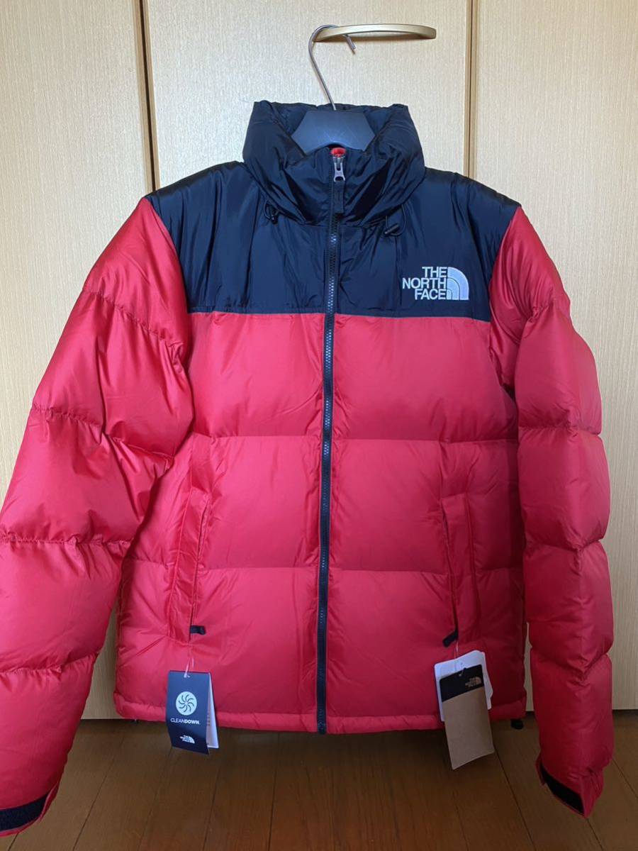 THE NORTH FACE Nuptse ヌプシジャケット ダウンジャケット JACKET ノースフェイスダウンジャケット 赤黒 ノースフェイスヌプシ