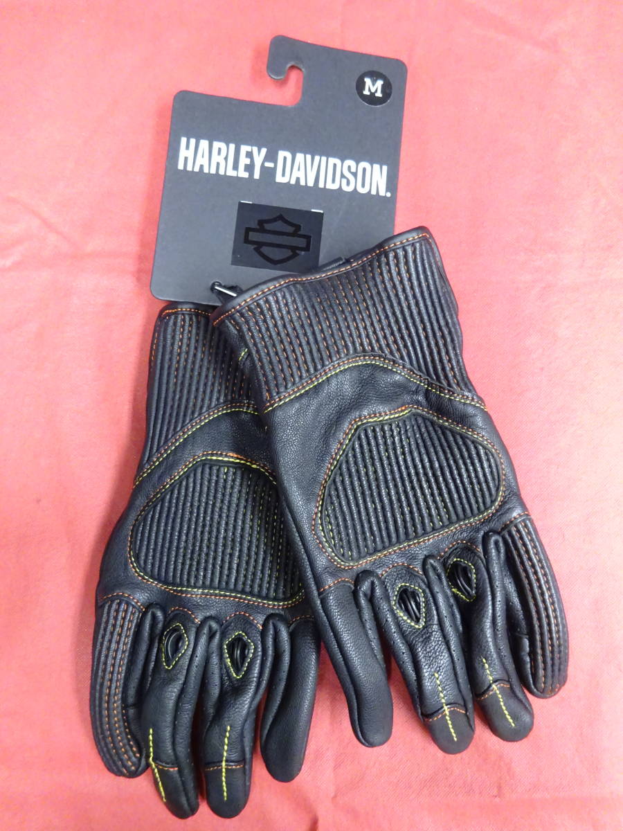 ハーレーダビッドソン ワット・レザーグローブ Mサイズ 98120-20VM HARLEY-DAVIDSON GLOVES-WATT LEATHER SIZE M スマホ対応