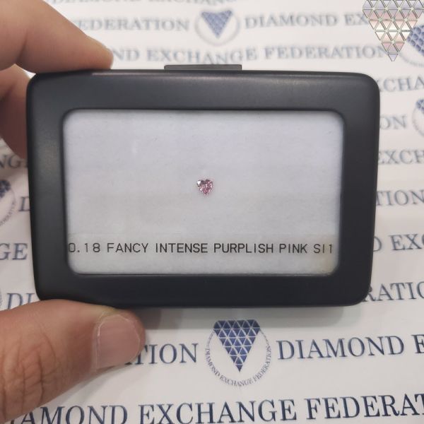 0.18 ct FANCY INTENSE PURPLISH PINK SI1 HEART GIA ダイヤモンド ルース 商品 動画 DIAMOND EXCHANGE FEDERATION_DIAMOND EXCHANGE FEDERATION