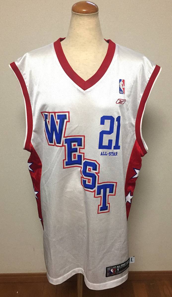 即決 レア NBA オールスター 2004 ケヴィン ガーネット ゲームシャツ ジョーダン コービー ジェームス ユニフォーム ドリームチームの画像2