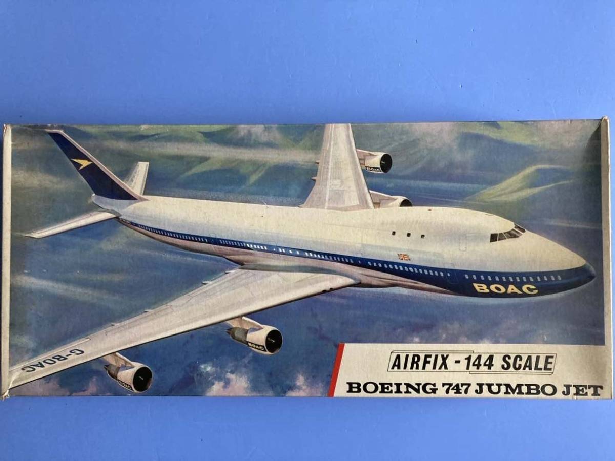 レア　エアフィックスオリジナル　B747 ジャンボ　BOAC　1/144 エアフィックス %2E_画像1